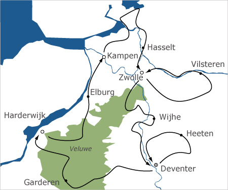 Fietsvakantie Salland en Veluwe